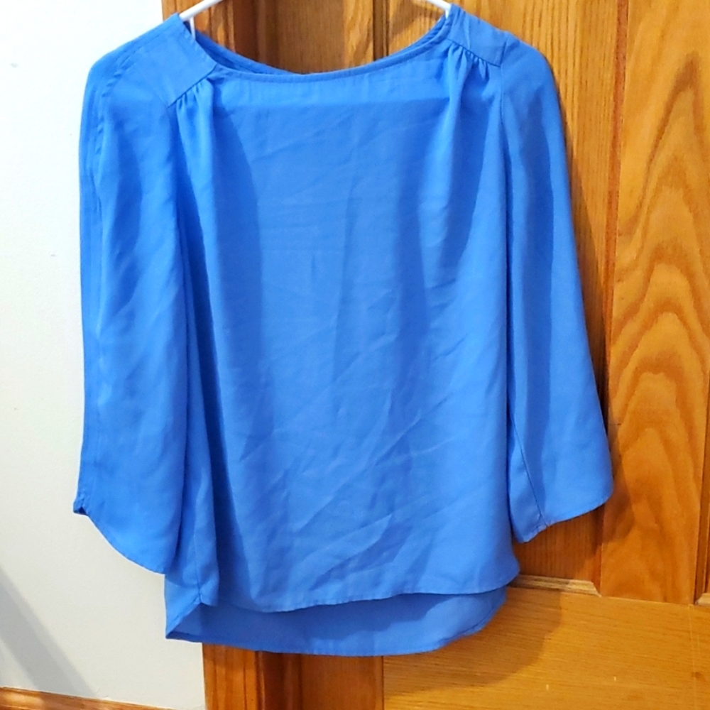 Limited XS 3/4 sleeve blouse blue